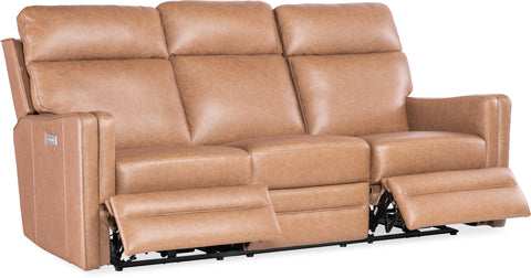 Hooker Furniture Living Room Twain Zero Gravity Power Sofa with Power Headrest and Lumbar