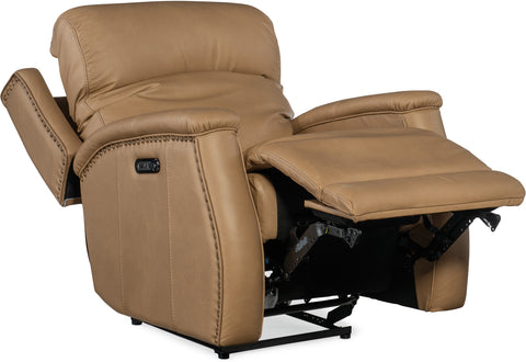 Hooker Furniture Living Room Rhea Zero Gravity Power Recliner with Power Headrest