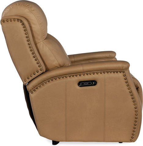 Hooker Furniture Living Room Rhea Zero Gravity Power Recliner with Power Headrest