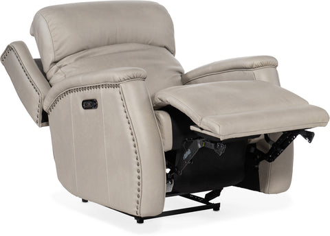 Hooker Furniture Living Room Rhea Zero Gravity Power Recliner with Power Headrest
