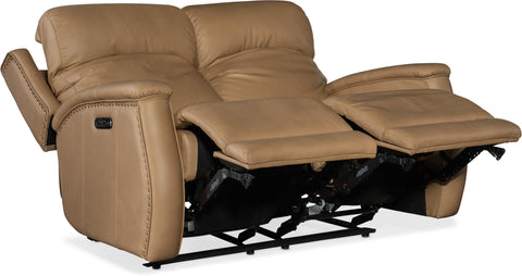 Hooker Furniture Living Room Rhea Zero Gravity Power Loveseat with Power Headrest