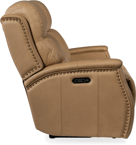 Hooker Furniture Living Room Rhea Zero Gravity Power Loveseat with Power Headrest