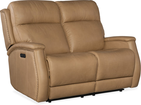 Hooker Furniture Living Room Rhea Zero Gravity Power Loveseat with Power Headrest