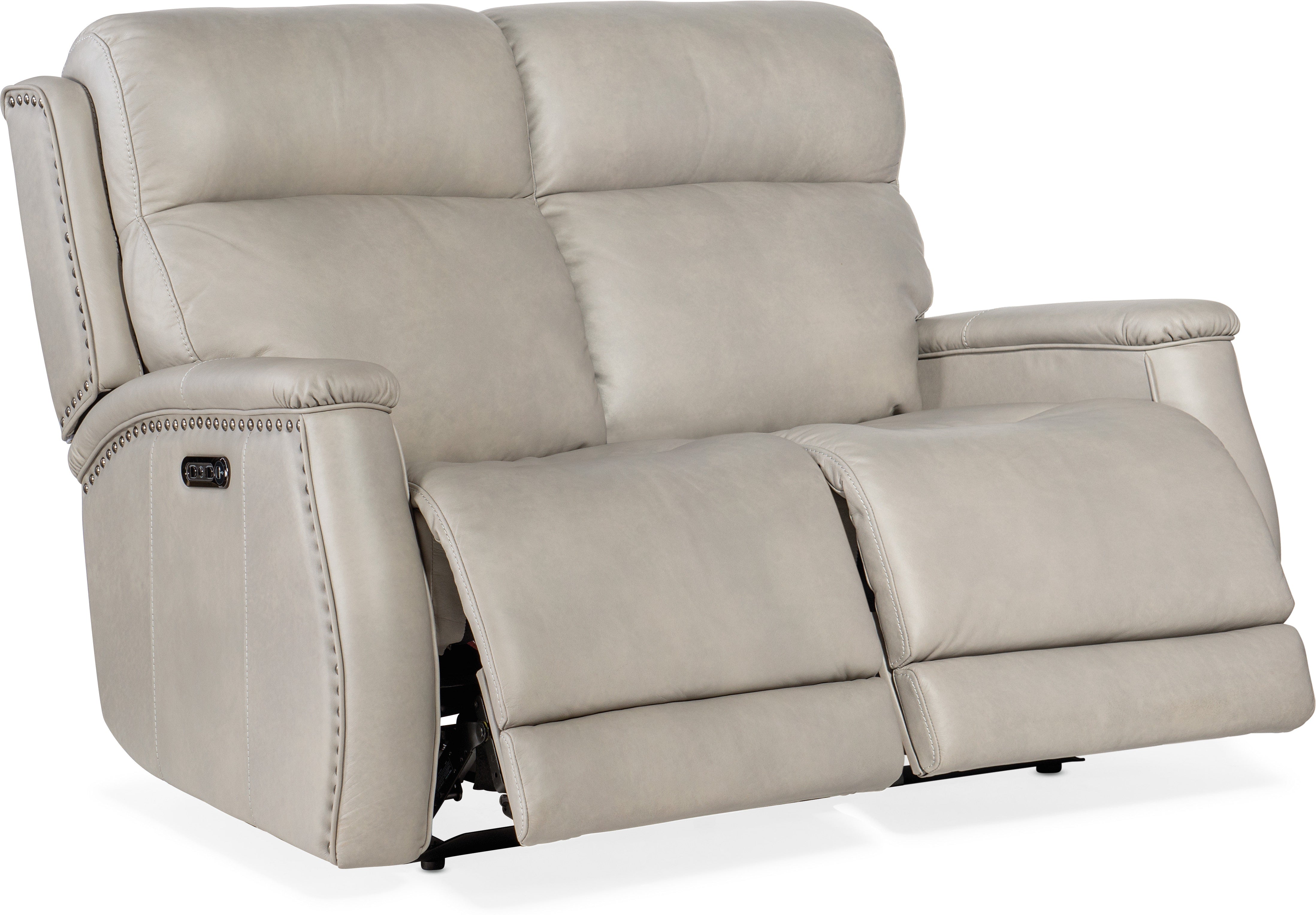 Hooker Furniture Living Room Rhea Zero Gravity Power Recline Loveseat with Power Headrest