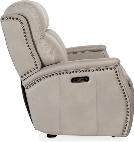 Hooker Furniture Living Room Rhea Zero Gravity Power Recline Loveseat with Power Headrest