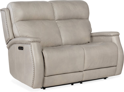 Hooker Furniture Living Room Rhea Zero Gravity Power Recline Loveseat with Power Headrest