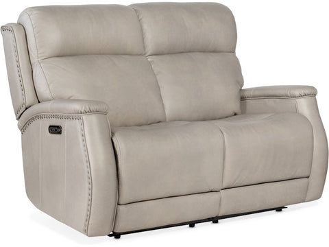 Hooker Furniture Living Room Rhea Zero Gravity Power Recline Loveseat with Power Headrest