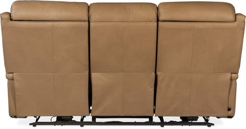 Hooker Furniture Living Room Rhea Zero Gravity Power Recline Sofa with Power Headrest