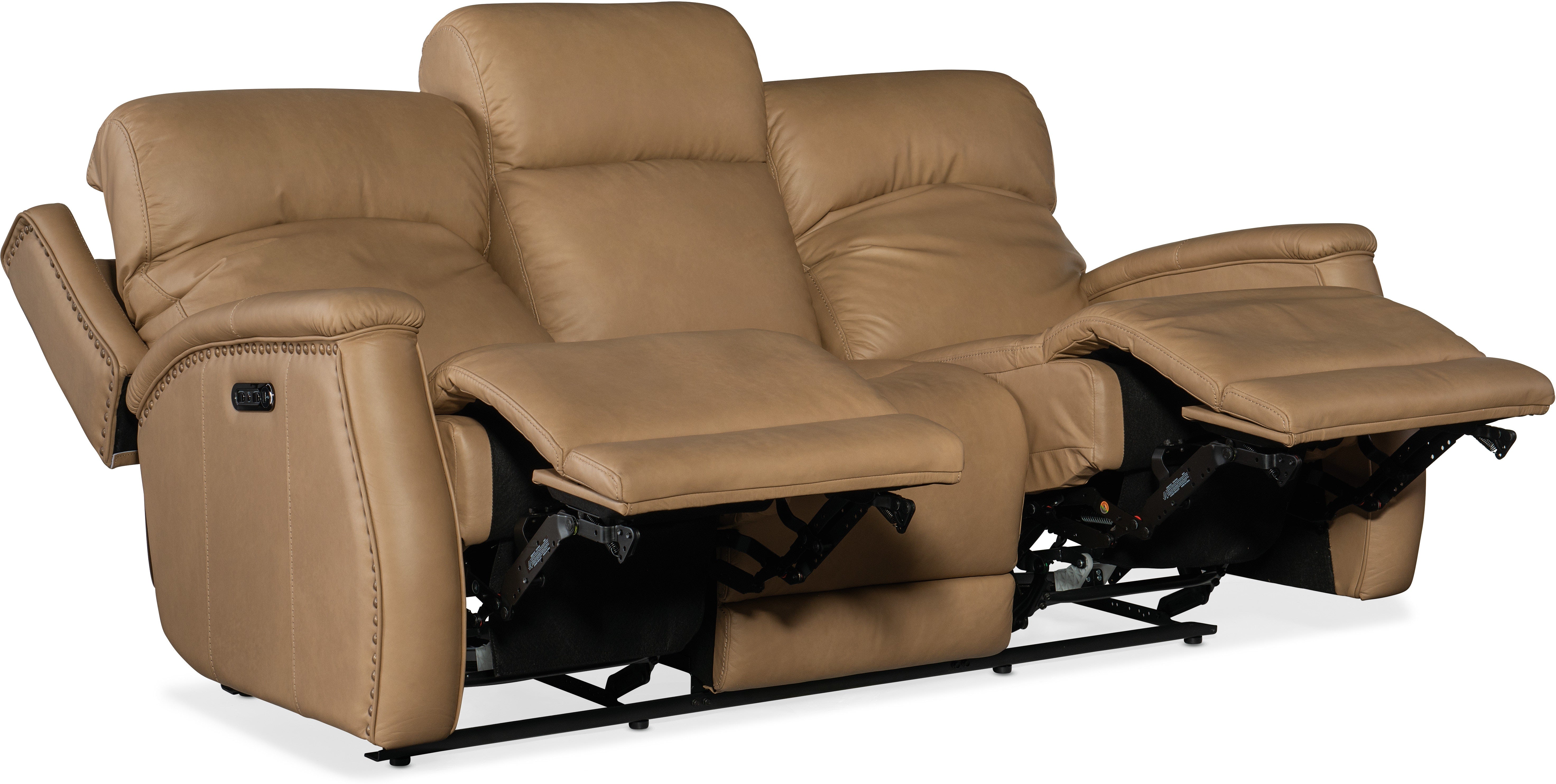 Hooker Furniture Living Room Rhea Zero Gravity Power Recline Sofa with Power Headrest