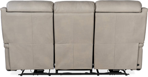 Hooker Furniture Living Room Rhea Zero Gravity Power Recline Sofa with Power Headrest