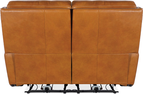 Hooker Furniture Living Room Ruthe Zero Gravity Power Recline Loveseat with Power Headrest