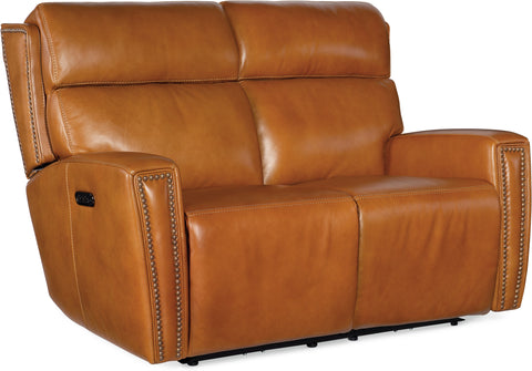 Hooker Furniture Living Room Ruthe Zero Gravity Power Recline Loveseat with Power Headrest