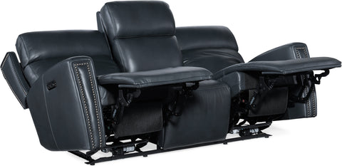 Hooker Furniture Living Room Ruthe ZeroG Power Sofa w/PH & Hidden Console