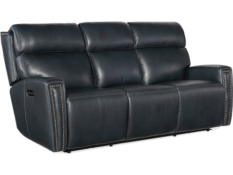 Hooker Furniture Living Room Ruthe ZeroG Power Sofa w/PH & Hidden Console