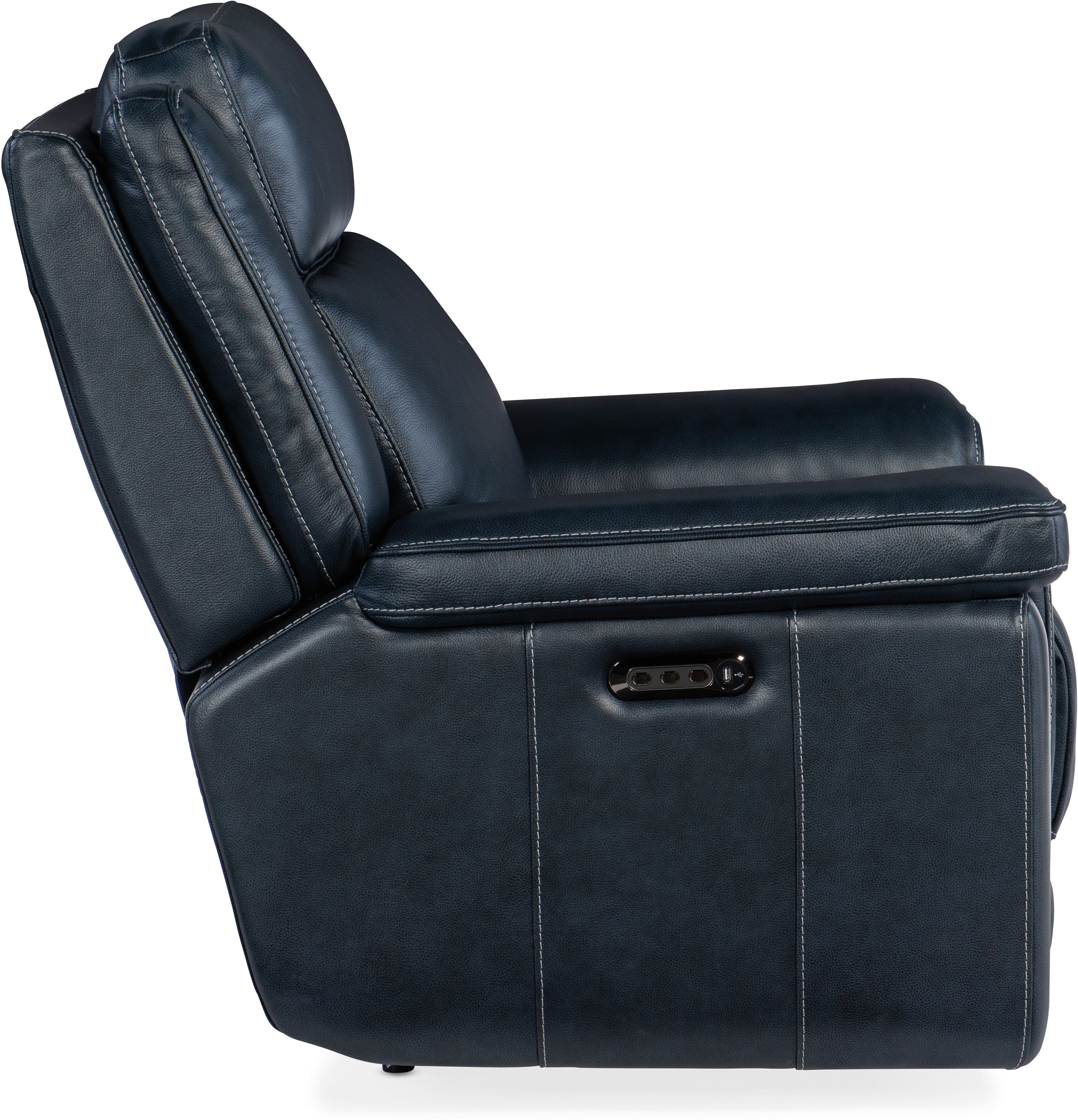 Hooker Furniture Living Room Montel Lay Flat Power Recliner with Power Headrest & Lumbar