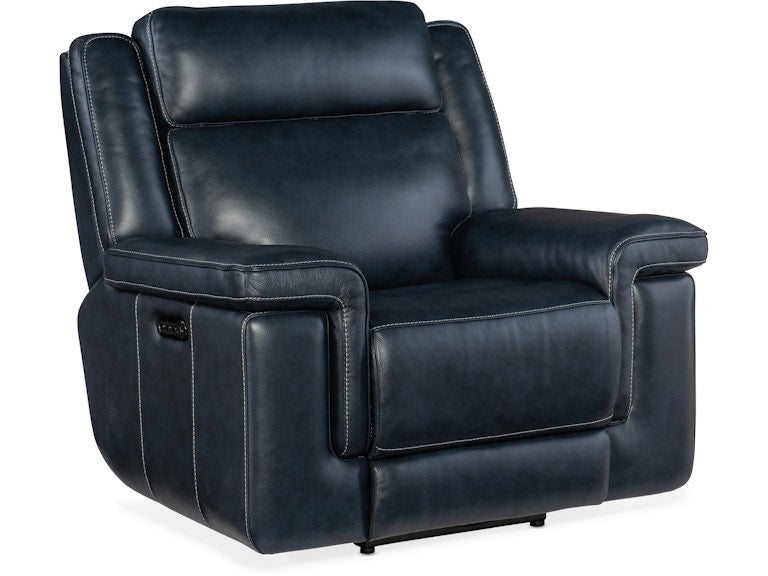 Hooker Furniture Living Room Montel Lay Flat Power Recliner with Power Headrest & Lumbar