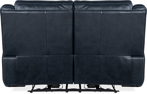 Hooker Furniture Living Room Montel Lay Flat Power Loveseat with Power Headrest & Lumbar