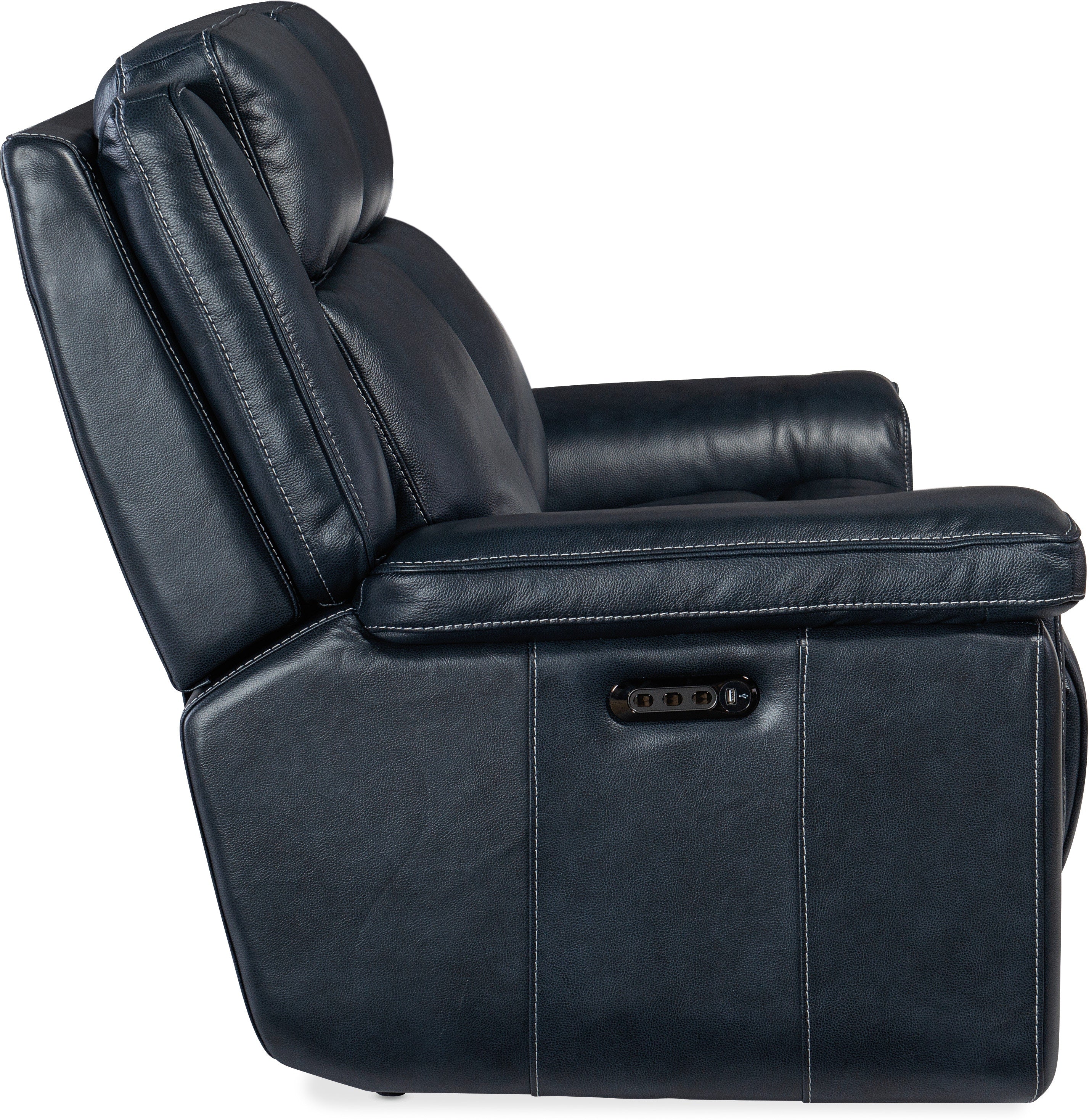 Hooker Furniture Living Room Montel Lay Flat Power Loveseat with Power Headrest & Lumbar