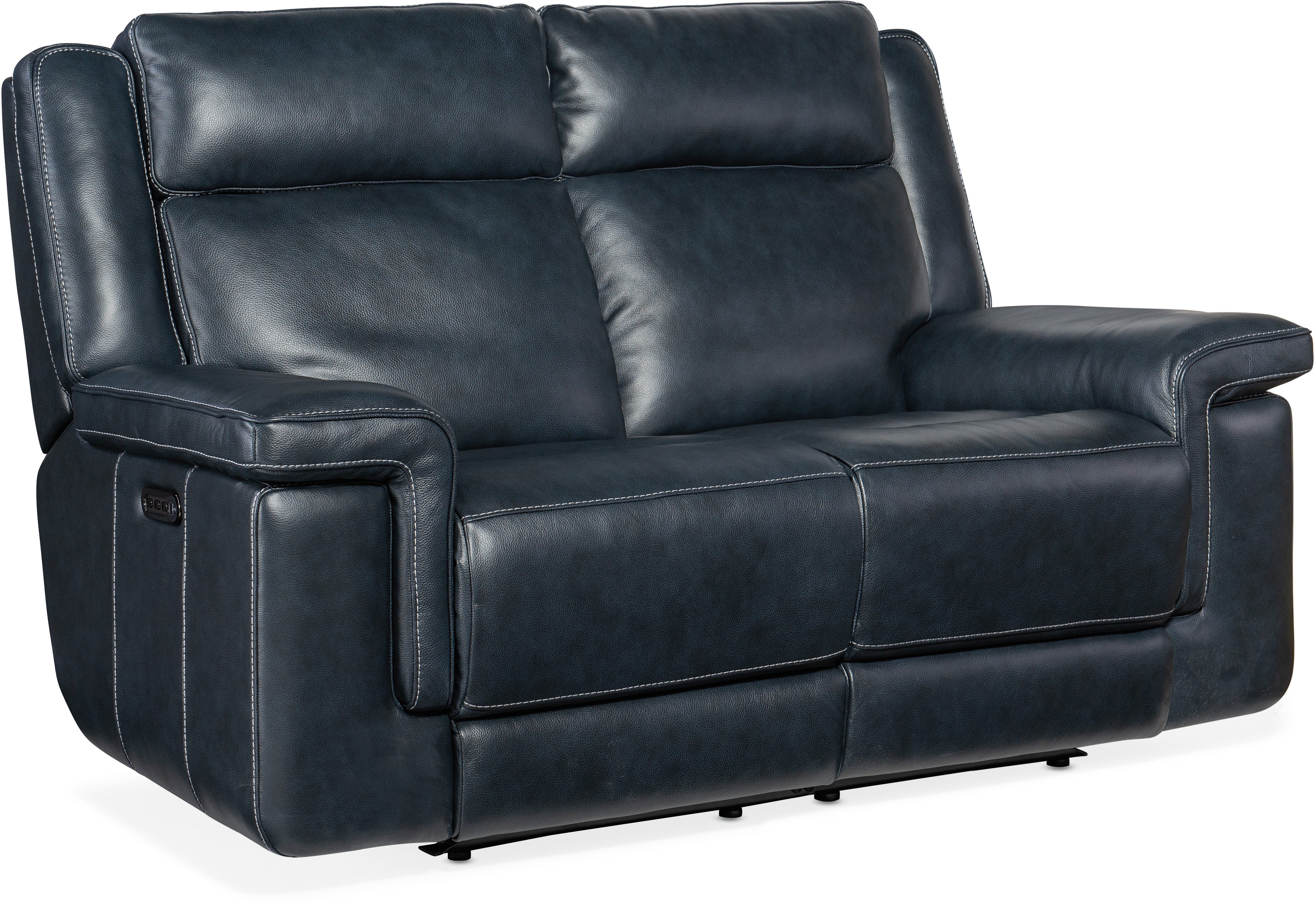 Hooker Furniture Living Room Montel Lay Flat Power Loveseat with Power Headrest & Lumbar