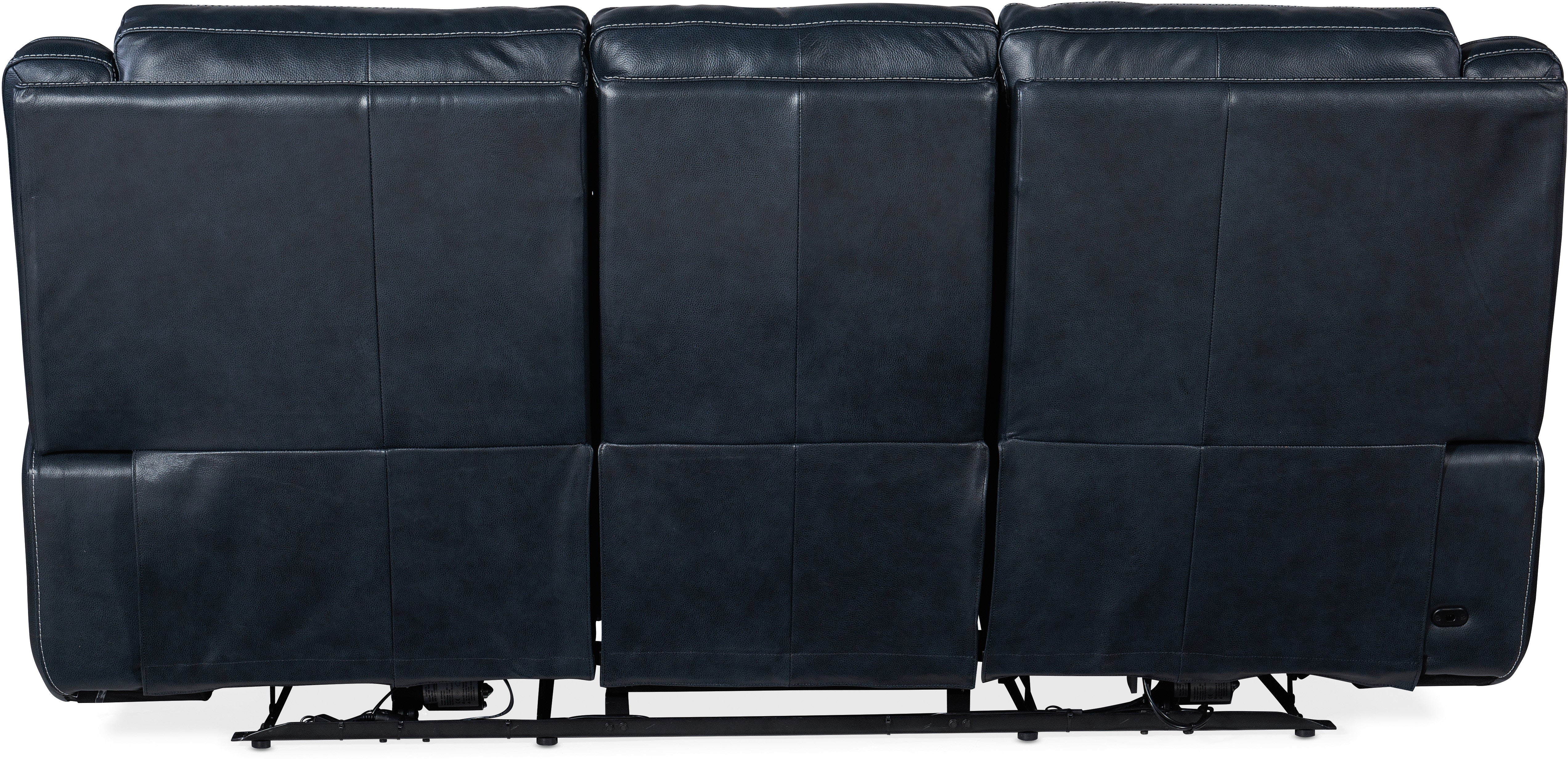 Hooker Furniture Living Room Montel Lay Flat Power Sofa with Power Headrest & Lumbar