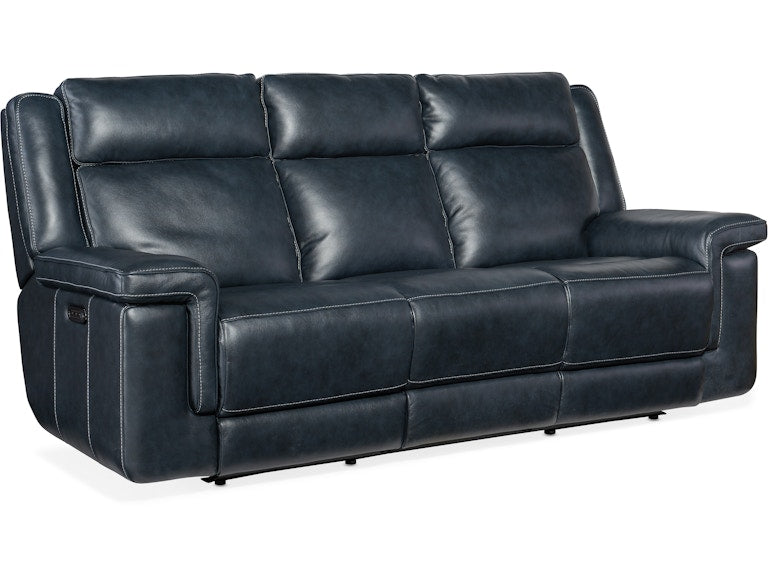 Hooker Furniture Living Room Montel Lay Flat Power Sofa with Power Headrest & Lumbar