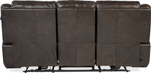 Hooker Furniture Living Room Montel Lay Flat Power Sofa with Power Headrest & Lumbar