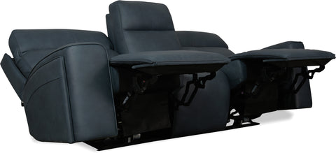 Hooker Furniture Living Room Riverton Power Sofa with Power Headrest and Lumbar