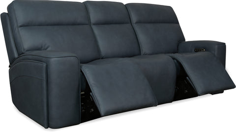 Hooker Furniture Living Room Riverton Power Sofa with Power Headrest and Lumbar