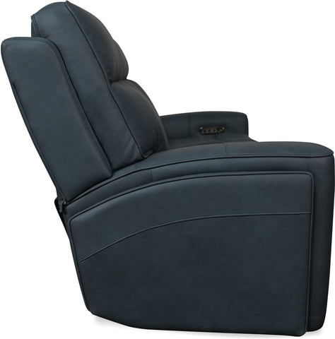 Hooker Furniture Living Room Riverton Power Sofa with Power Headrest and Lumbar