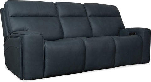 Hooker Furniture Living Room Riverton Power Sofa with Power Headrest and Lumbar