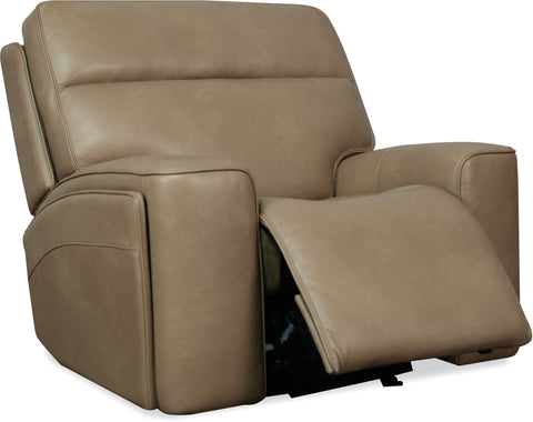 Hooker Furniture Living Room Riverton Power Gliding Recliner with Power Headrest and Lumbar