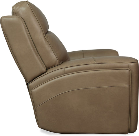 Hooker Furniture Living Room Riverton Power Gliding Recliner with Power Headrest and Lumbar