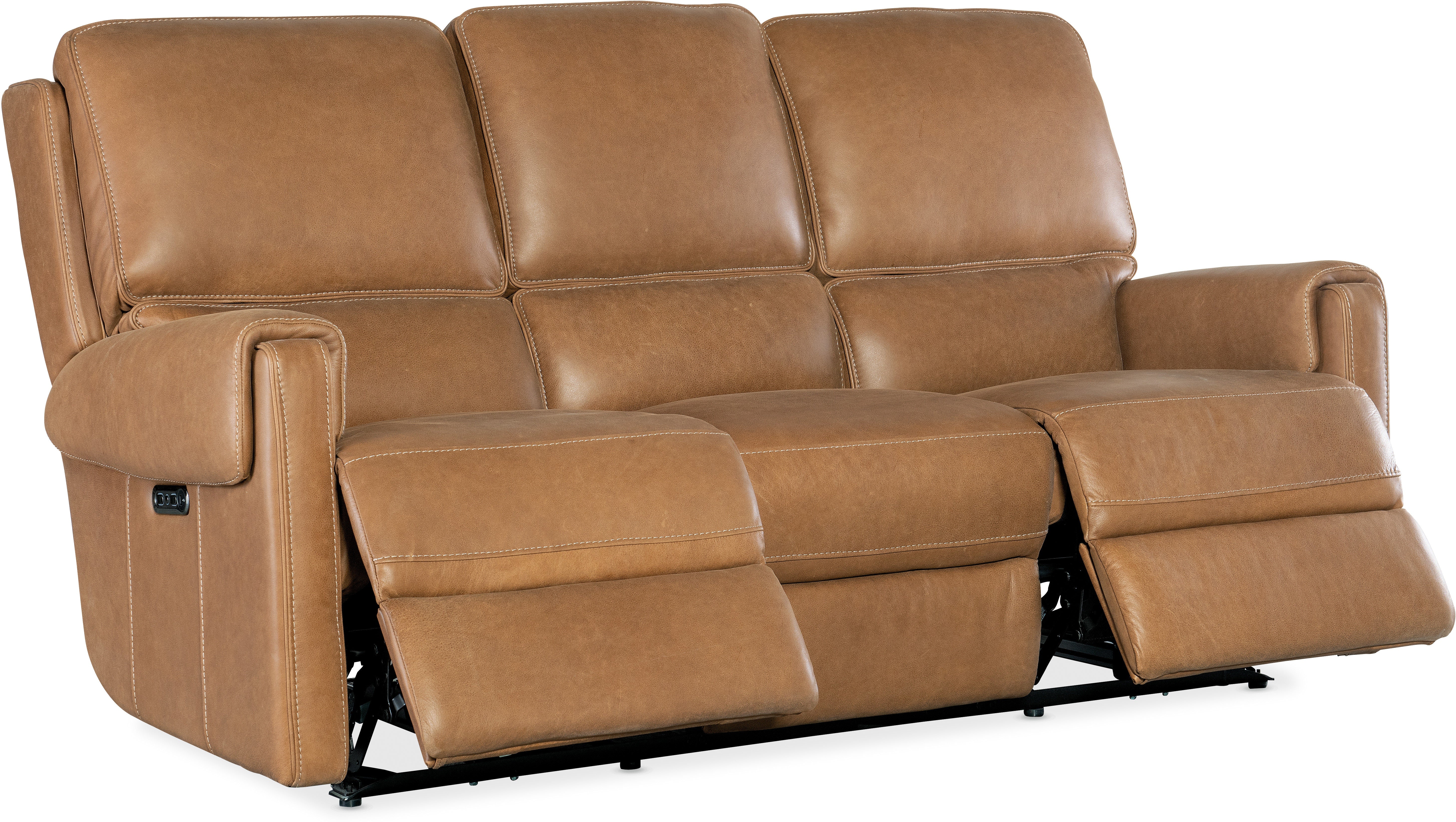 Hooker Furniture Living Room Somers Power Sofa w/Power Headrest