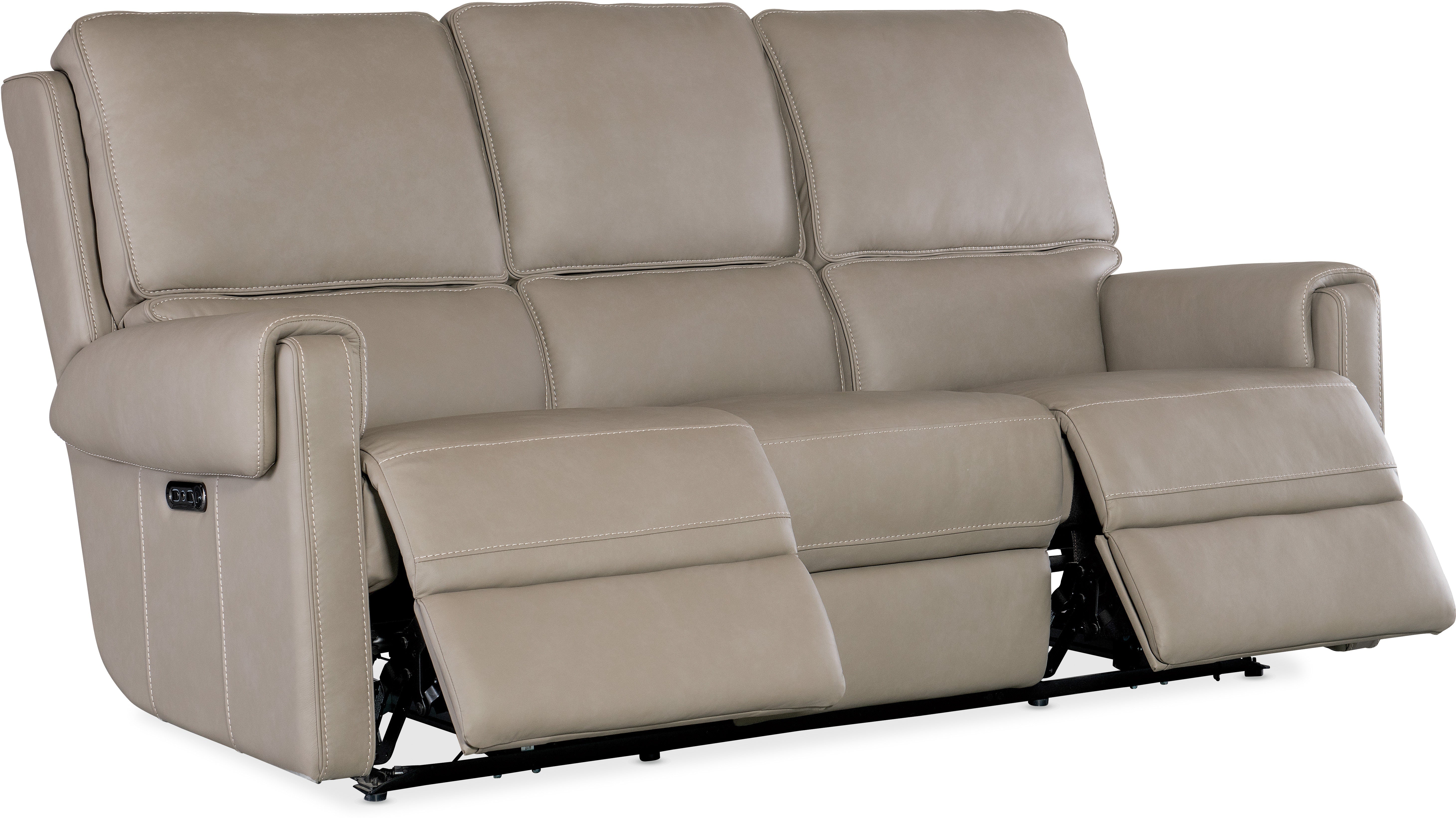 Hooker Furniture Living Room Somers Power Sofa w/Power Headrest