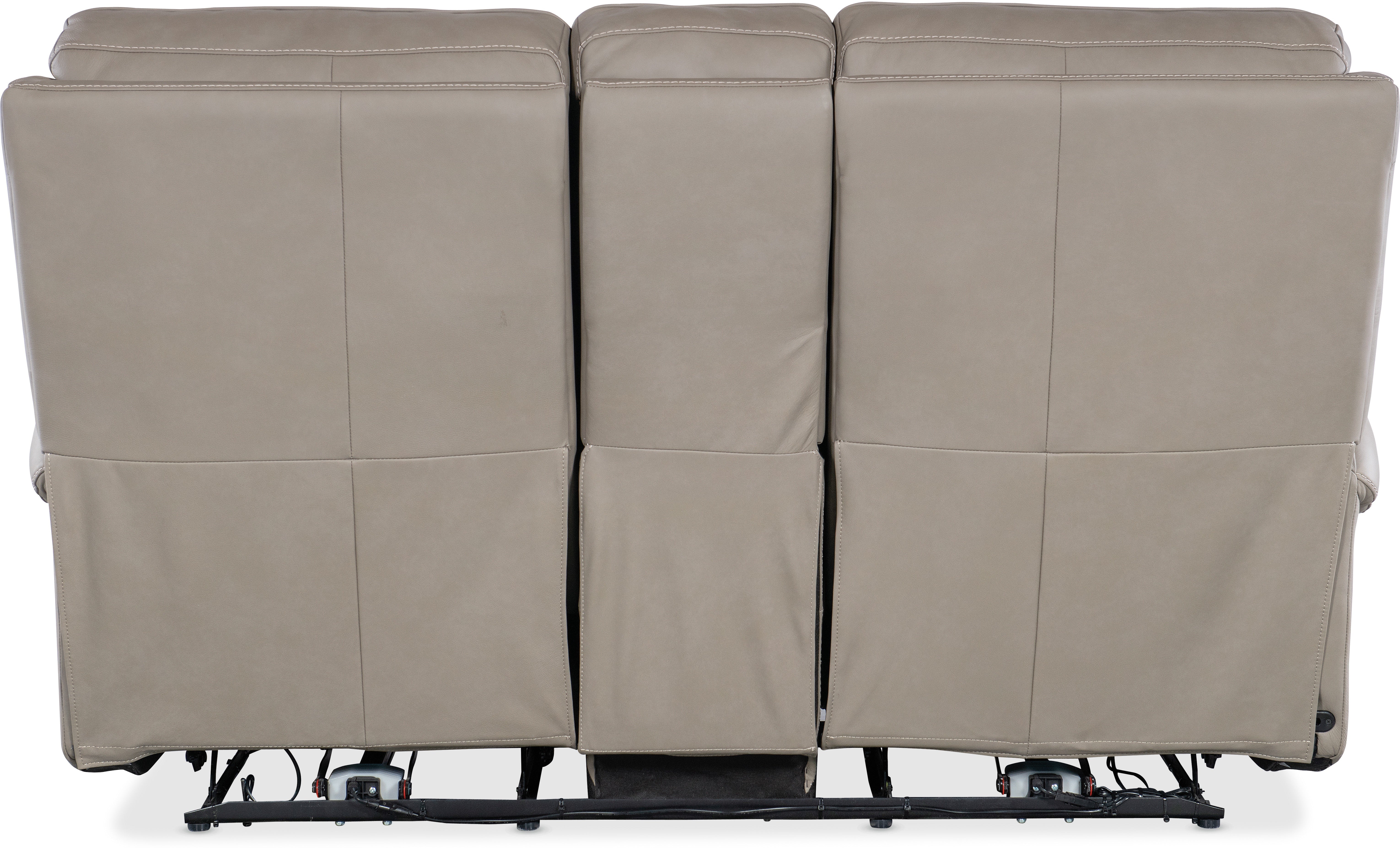 Hooker Furniture Living Room Somers Power Console Loveseat w/Power Headrest