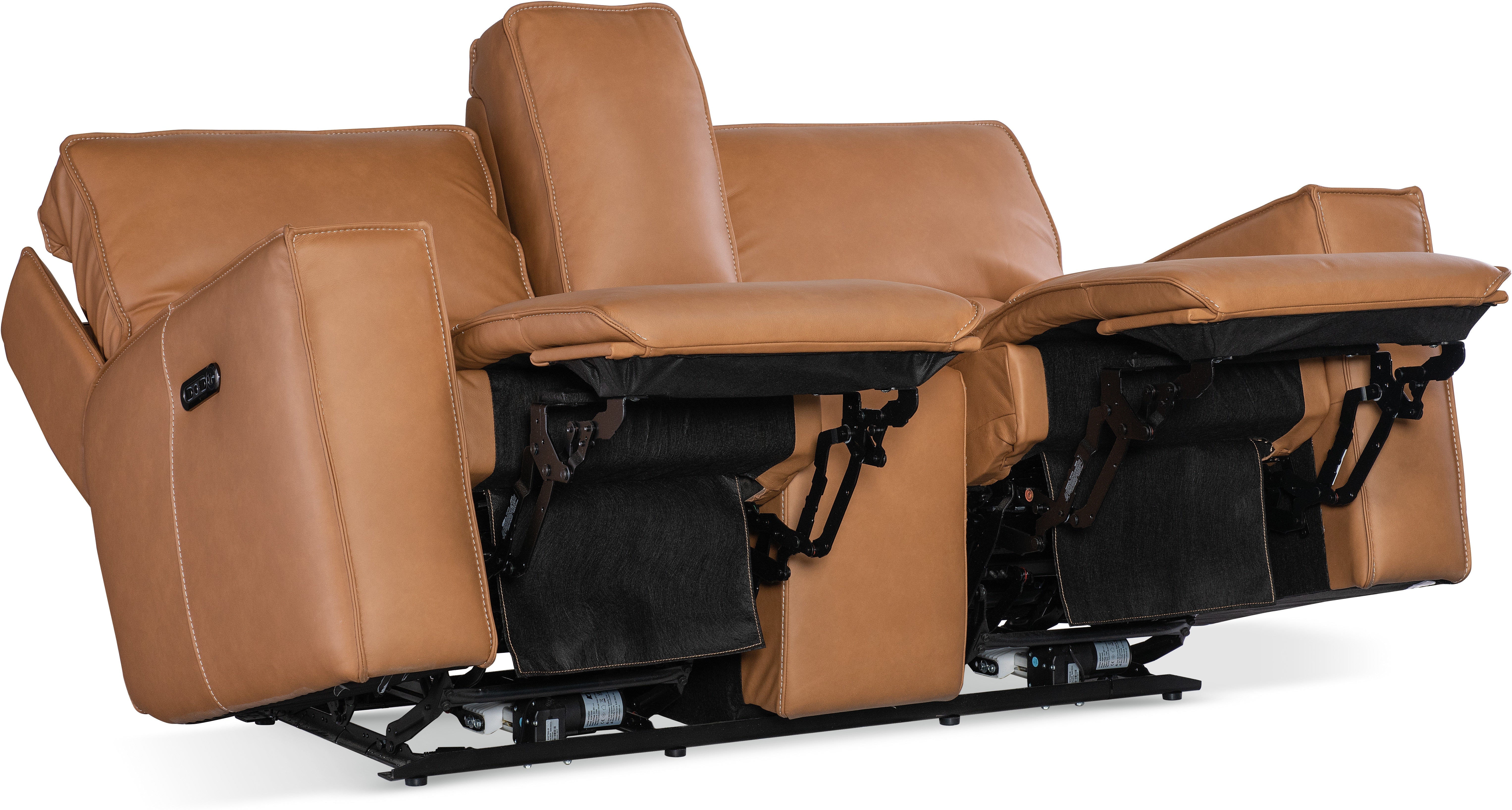 Hooker Furniture Living Room Miles Zero Gravity PWR Console Loveseat w/PWR Headrest
