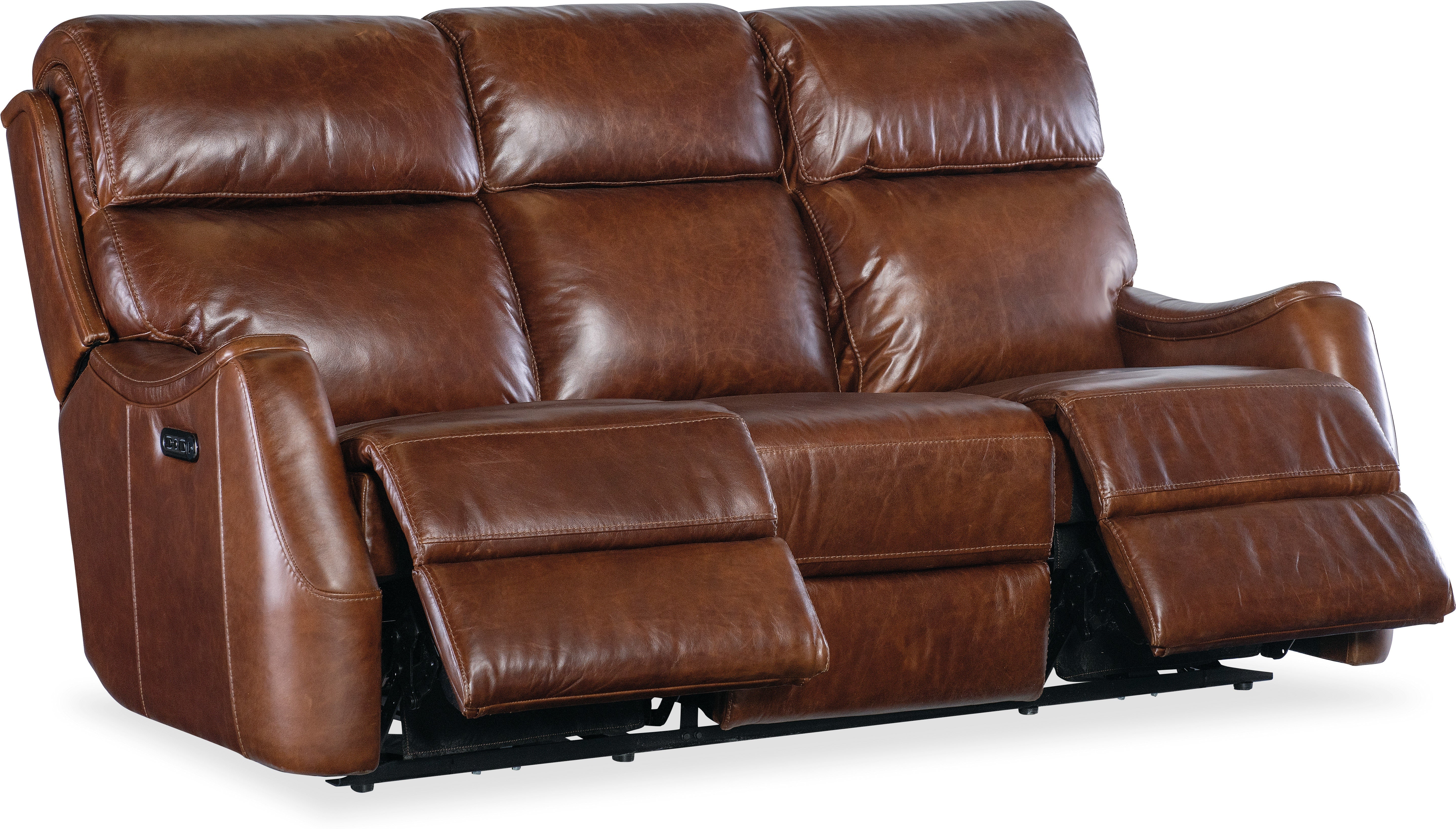 Hooker Furniture Living Room Harlan Zero Gravity PWR Sofa w/PWR Headrest