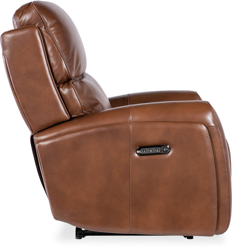 Hooker Furniture Living Room Crosby Zero Gravity Power Recliner with Power Headrest and Lumbar