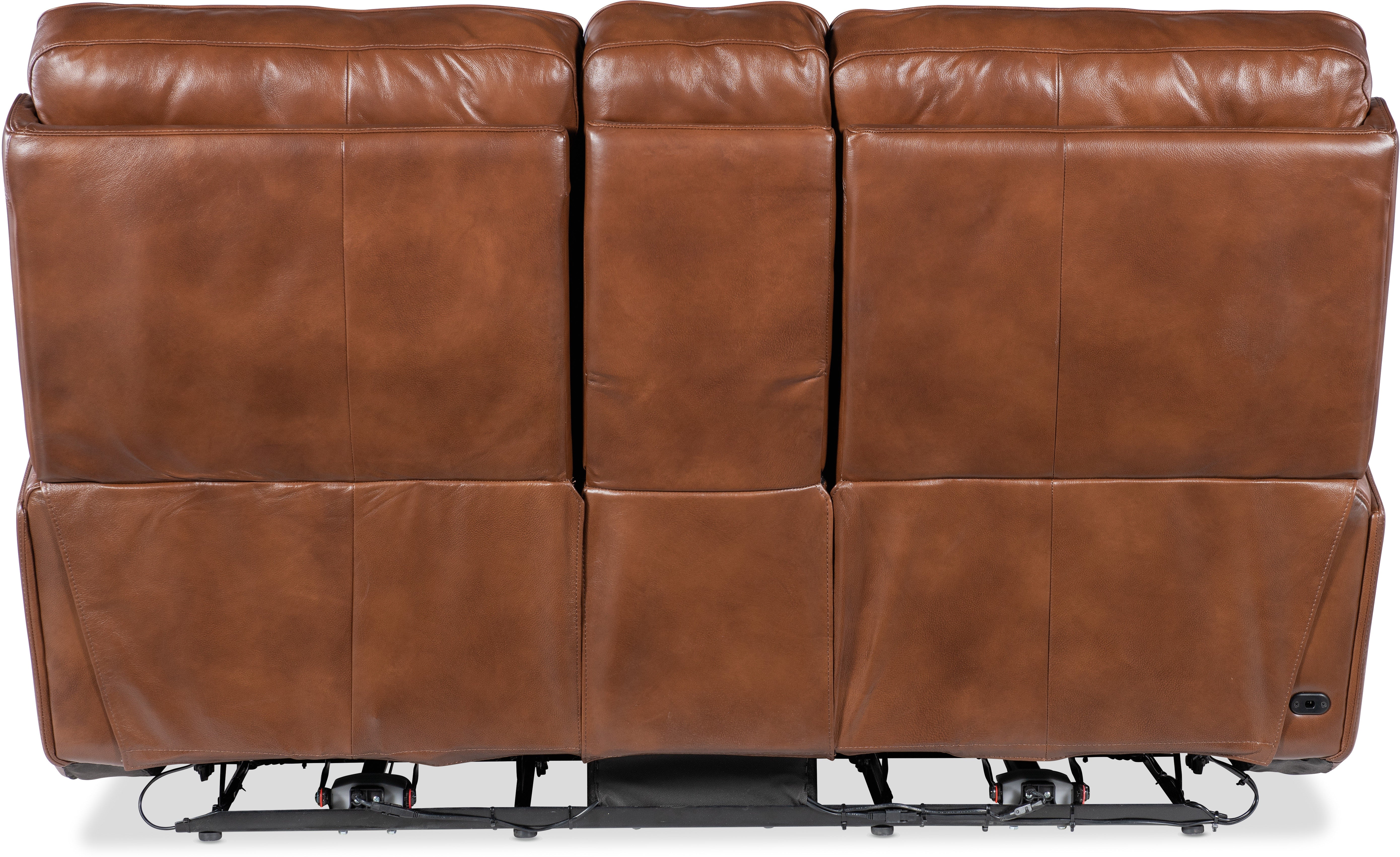 Hooker Furniture Living Room Crosby Zero Gravity Power Console Loveseat with Power Headrest and Lumbar