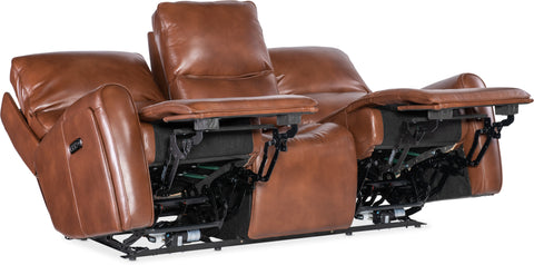 Hooker Furniture Living Room Crosby Zero Gravity Power Sofa with Power Headrest and Lumbar