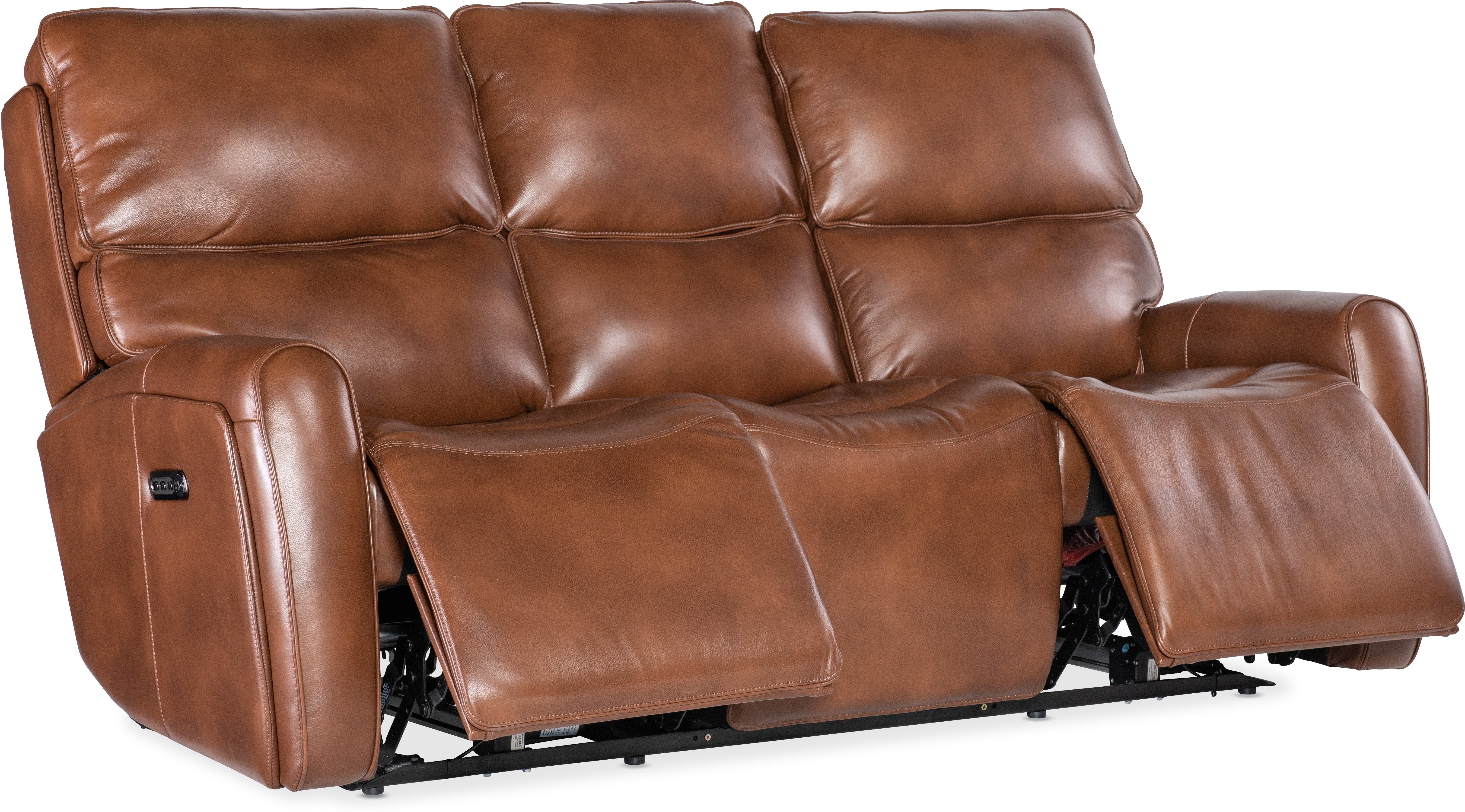 Hooker Furniture Living Room Crosby Zero Gravity Power Sofa with Power Headrest and Lumbar