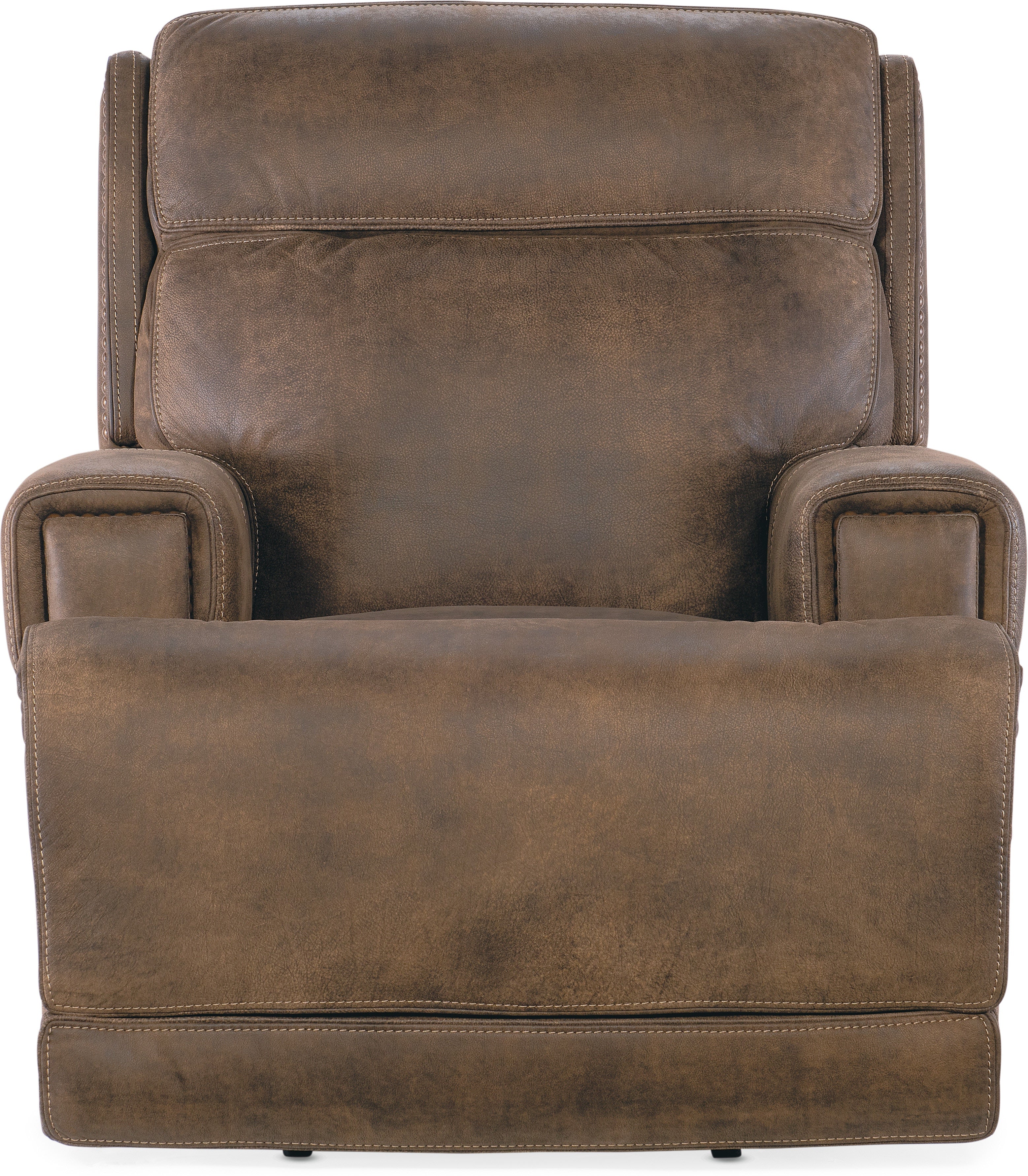 Hooker Furniture Living Room Wheeler Power Recliner with Power Headrest