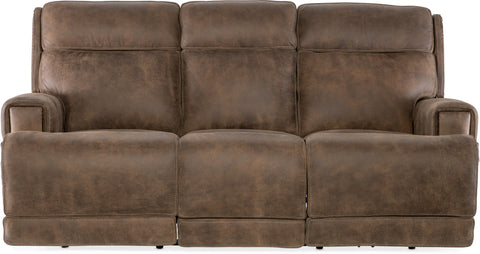 Hooker Furniture Living Room Wheeler Power Sofa with Power Headrest