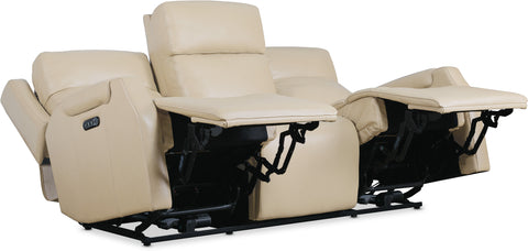 Hooker Furniture Living Room Nelson Zero Gravity Power Sofa with Power Headrests and Lumbar