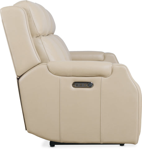 Hooker Furniture Living Room Nelson Zero Gravity Power Sofa with Power Headrests and Lumbar