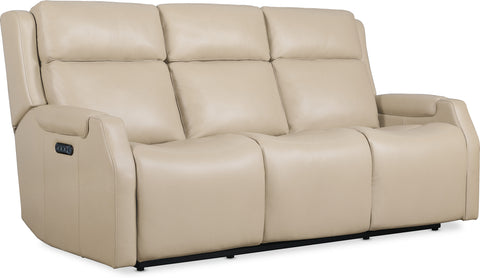 Hooker Furniture Living Room Nelson Zero Gravity Power Sofa with Power Headrests and Lumbar