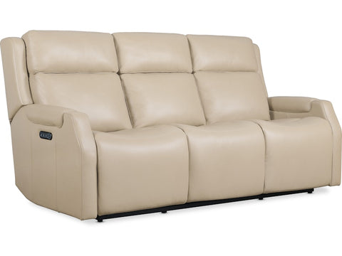 Hooker Furniture Living Room Nelson Zero Gravity Power Sofa with Power Headrests and Lumbar