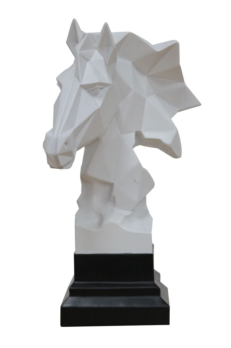 Modrest Stallion Geometric White Sculpture Model VGTHDS0067-6