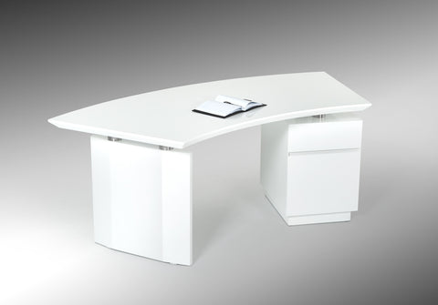 Modrest Stanford Modern White Office Desk Model VGVCBT022-WHT