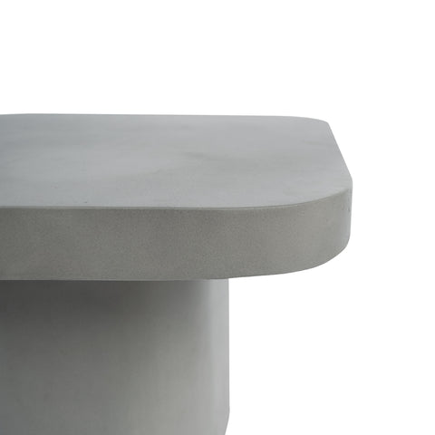 Modrest Flores Modern Grey Concrete End Table Model VGLBSTIN-CF60